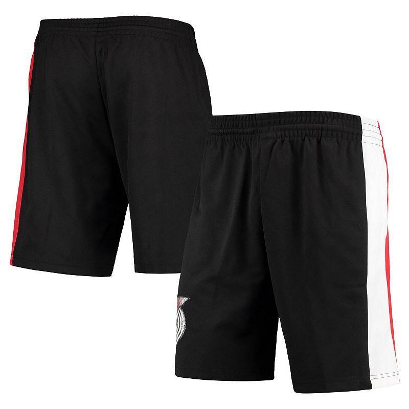 Mens Mitchell & Ness Black Portland Trail Blazers Hardwood Classics 75th Anniversary Swingman Shorts Product Image