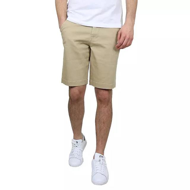 Mens Galaxy 10.5-in. Slim-Fit Cotton Flex Chino Shorts Green Product Image