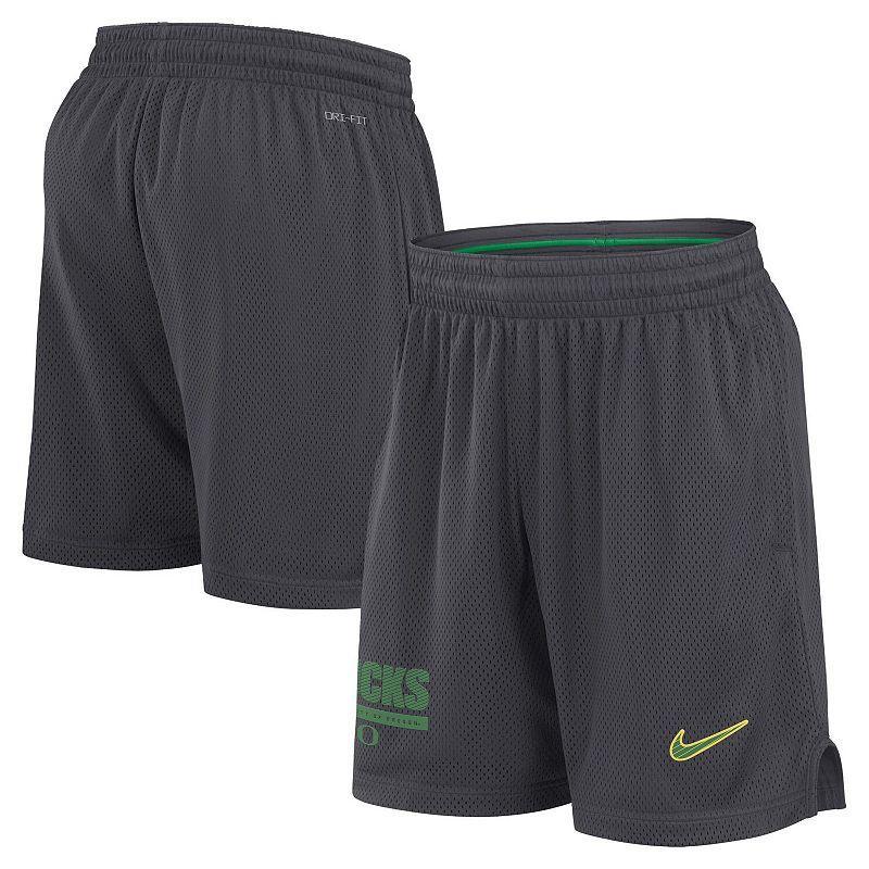 Mens Nike Anthracite Oregon Ducks 2024 Sideline Mesh Shorts Product Image