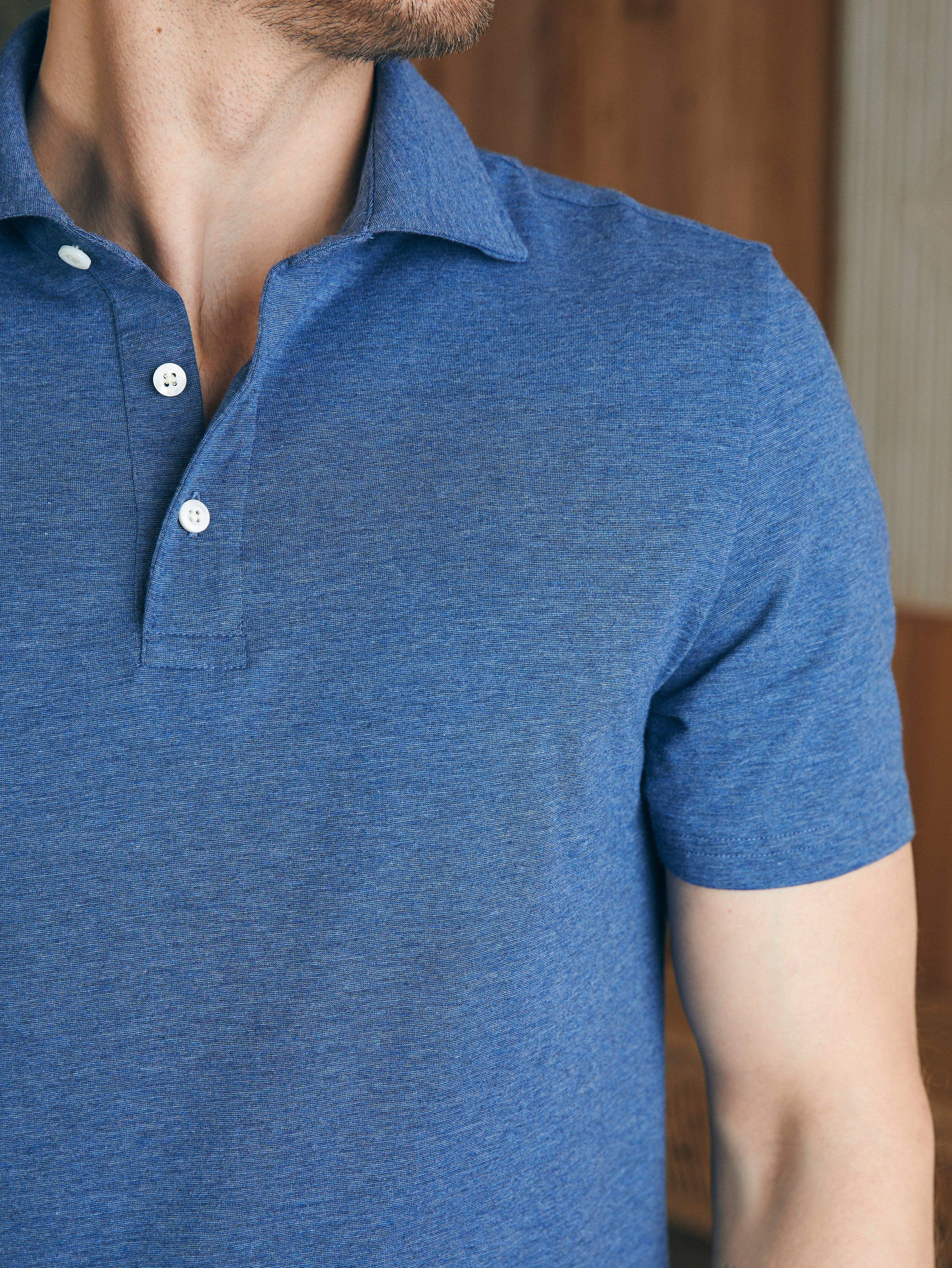 Movement™ Short-Sleeve Polo Shirt - Sea Navy Heather Male Product Image