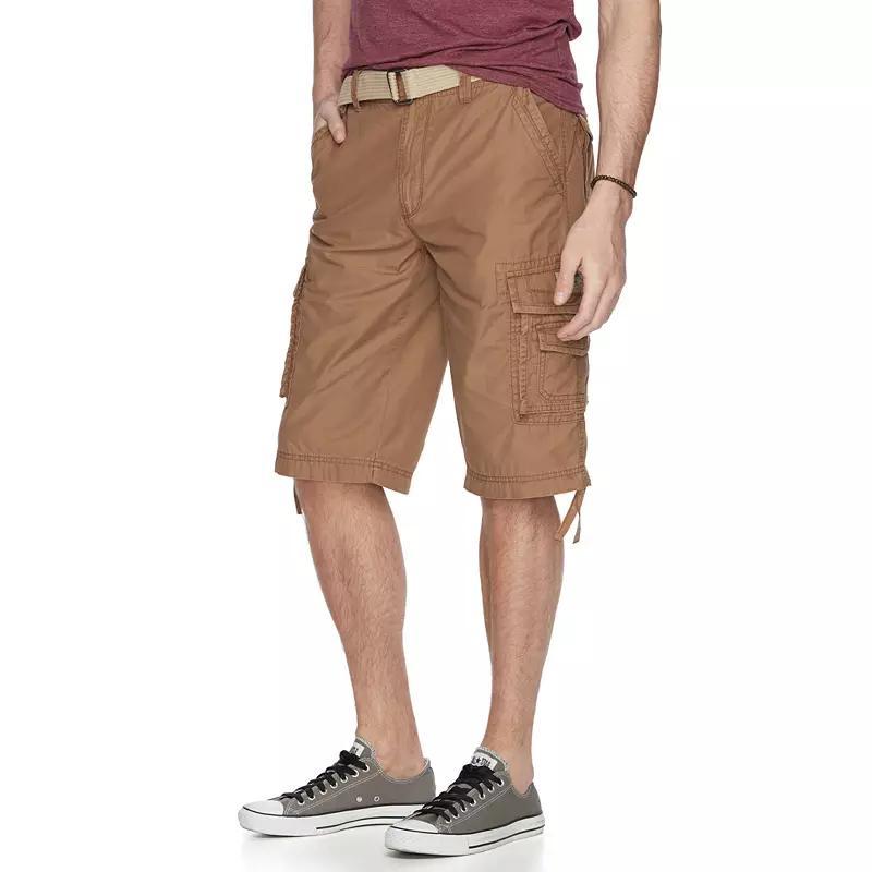 Mens Unionbay Cordova Messenger Belted Cargo Shorts Product Image