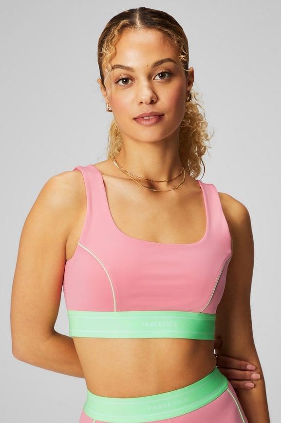 Medium Impact Piped Sports Bra Product Image