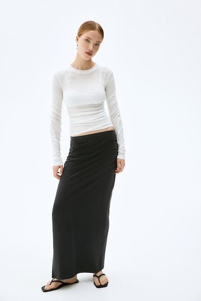 Gathered Maxi Skirt Product Image