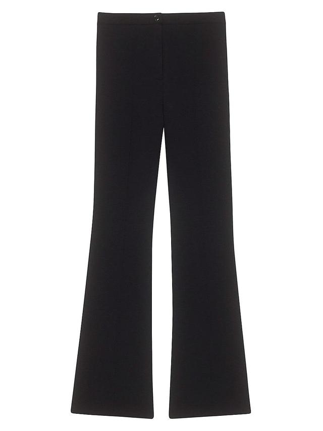 Womens Crepe High-Waist Flare-Leg Pants Product Image