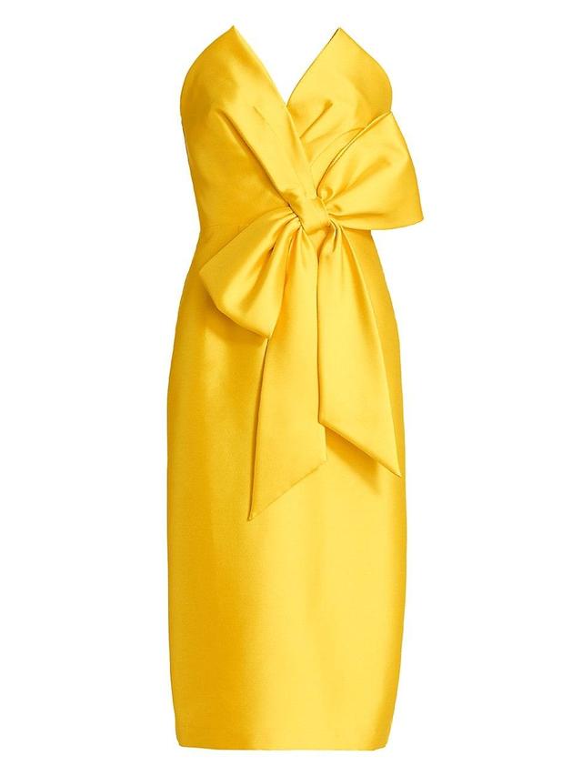 Womens Scupture Bow-Front Strapless Dress Product Image