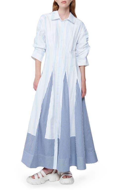 Simkhai Jazz Patchwork Long Sleeve Cotton Maxi Shirtdress Product Image