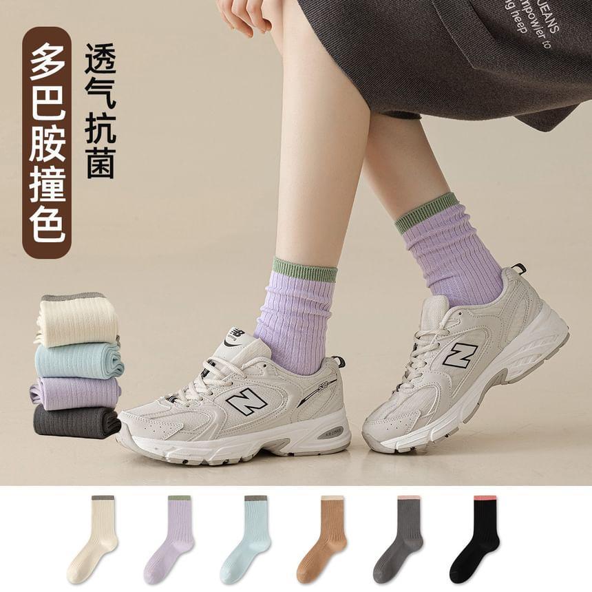 Striped Crew Socks Product Image