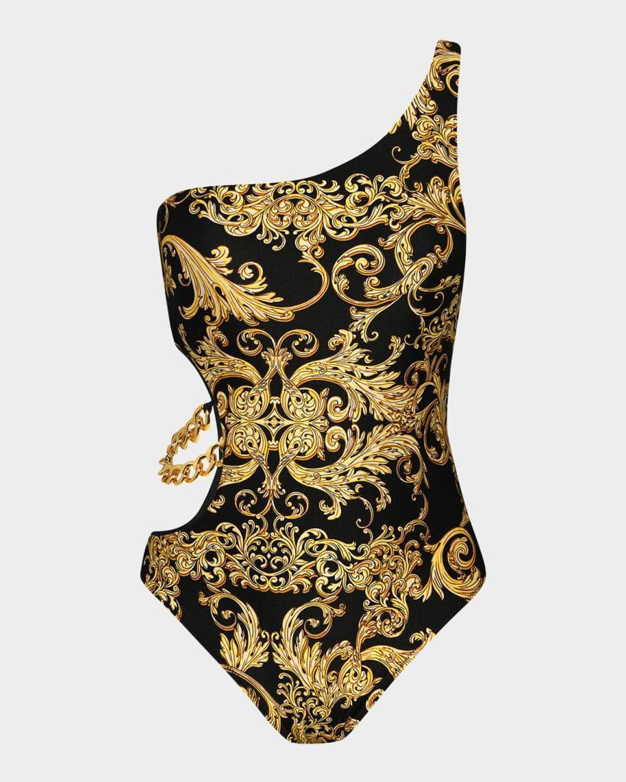 Baroque Ava Asymmetric Cutout One-Piece Swimsuit Product Image