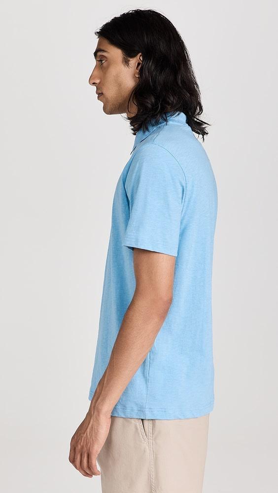 Theory Bron Cosmos Slub Cotton Polo | Shopbop Product Image