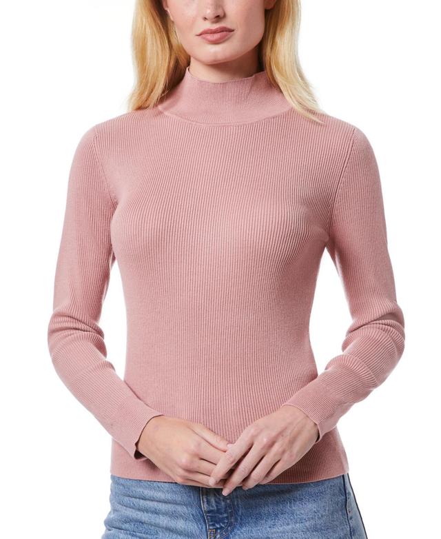 Melissa Paige Womens Ribbed Mock-Neck Sweater, Regular & Petites Product Image