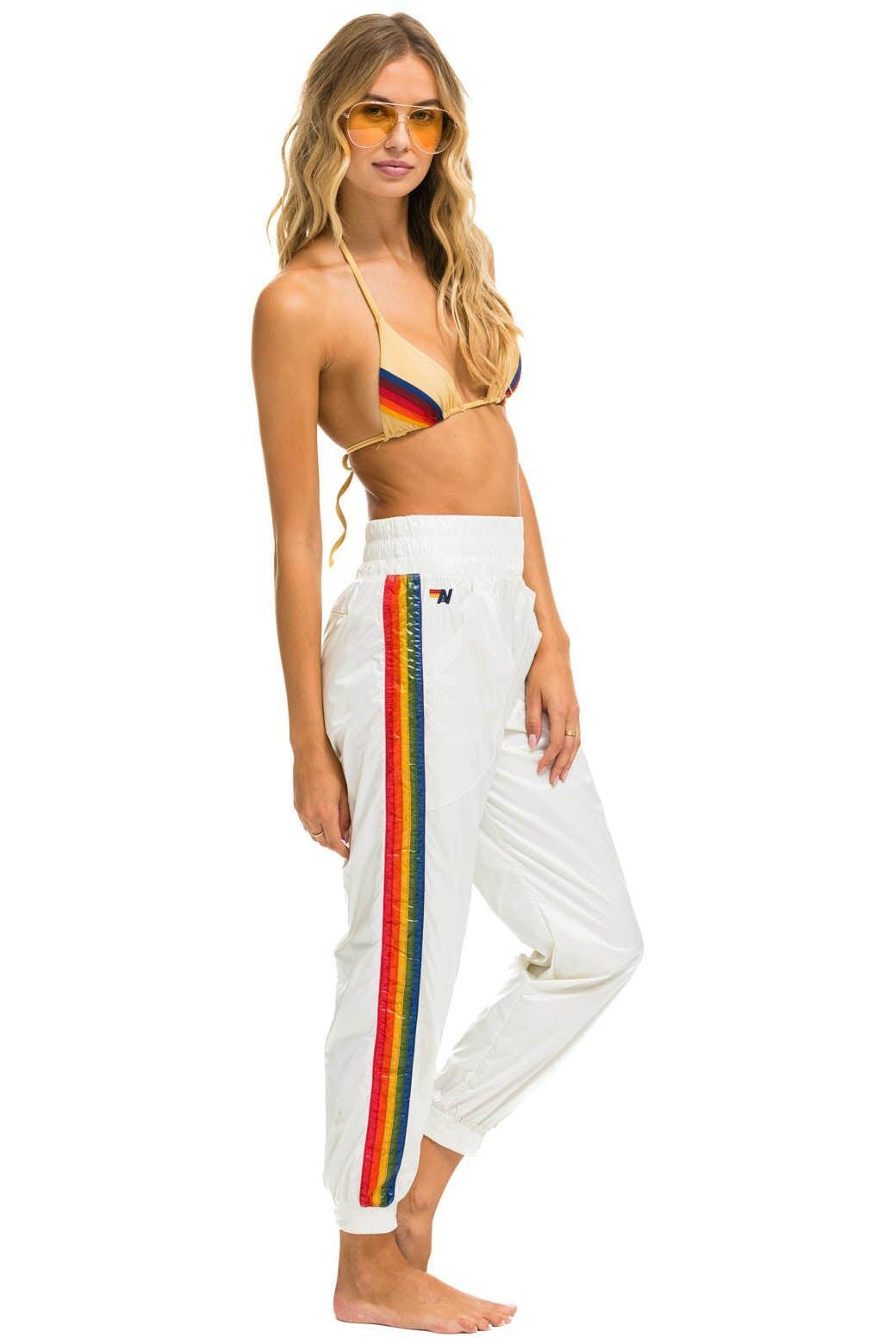 5 STRIPE HI RISE WIND PANT - VINTAGE WHITE Female Product Image