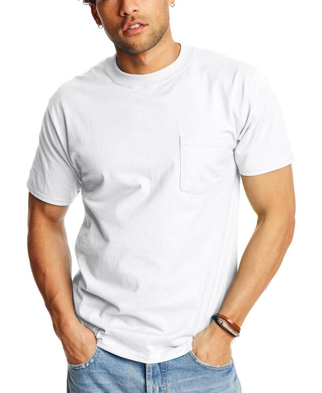 Hanes Beefy-t Unisex Pocket T-Shirt, 2-Pack Product Image