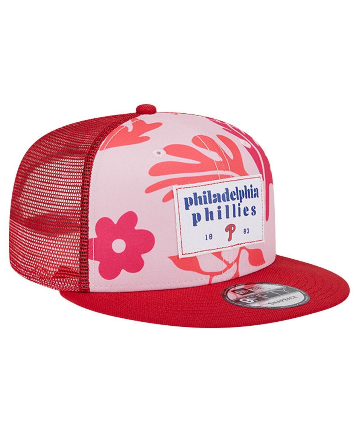 Mens New Era Philadelphia Phillies Bikini Bottom Trucker 9FIFTY Snapback Hat Product Image