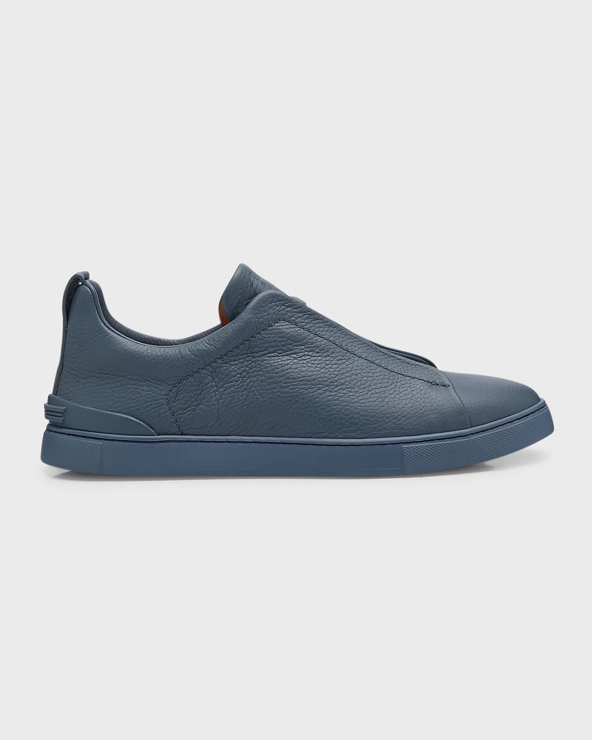 ZEGNA Triple Stitch Deerskin Slip-On Sneaker Product Image