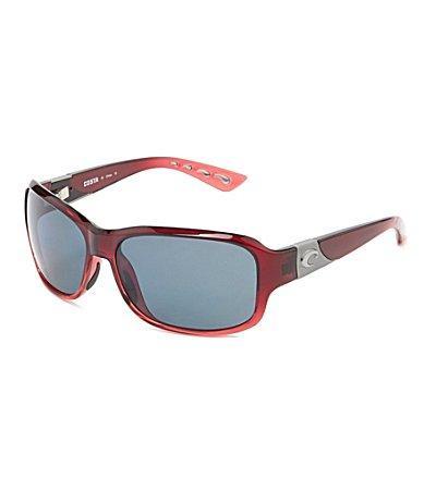 Costa Mens Inlet Polarized UVAUVB Protection Rectangle Sunglasses Product Image