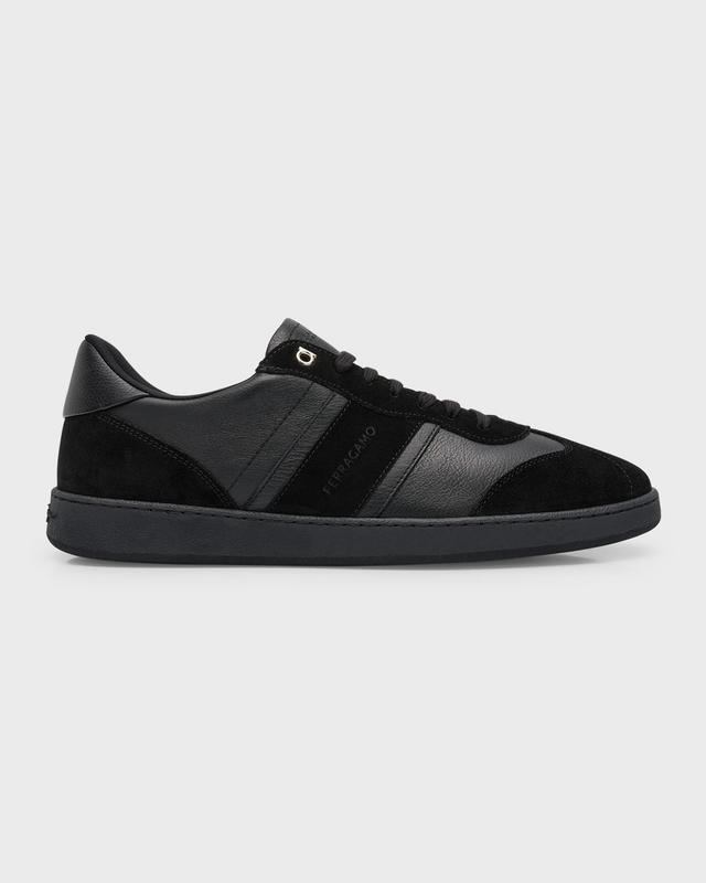 Mens Achilles Mixed Leather Low-Top Sneakers Product Image