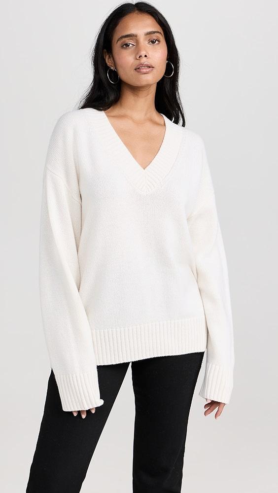 Reformation Jadey Oversized V Neck Sweater | Shopbop product image