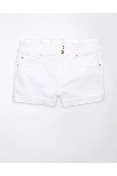 AE Next Level High-Waisted Denim Short Short Womens Product Image