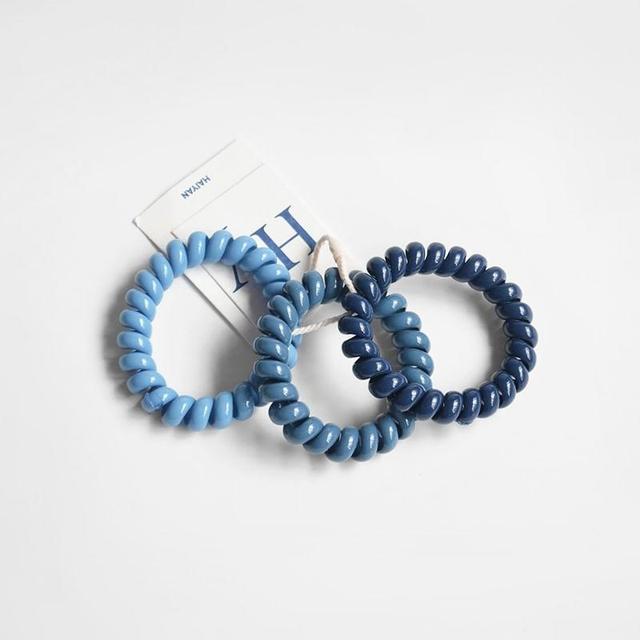 Set of 3: Plain Spiral Hair Tie Product Image