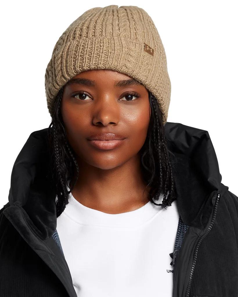 Womens UA Halftime Cable Knit Beanie Product Image