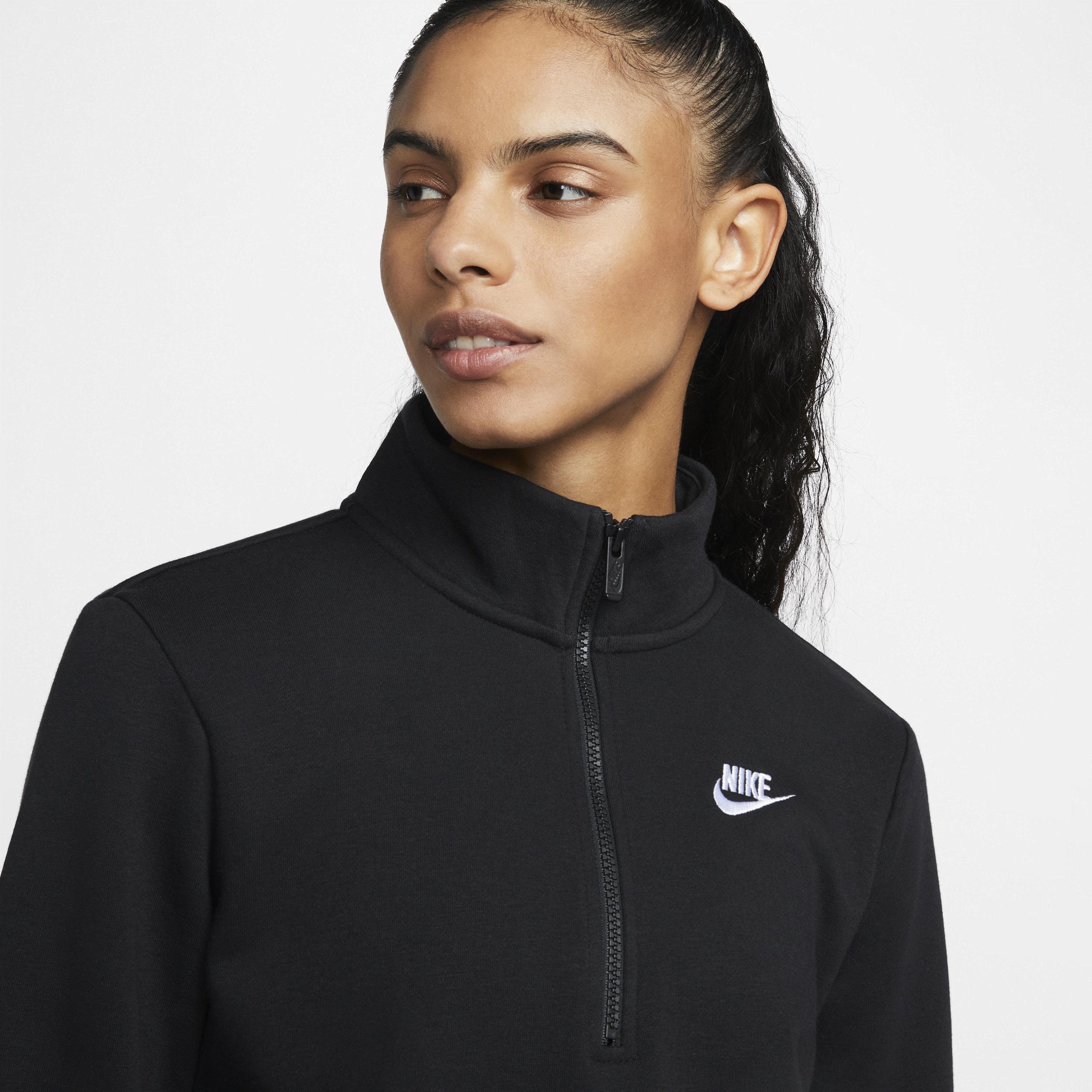 Womens Nike Sportswear Club Fleece Quarter-Zip Sweatshirt Product Image