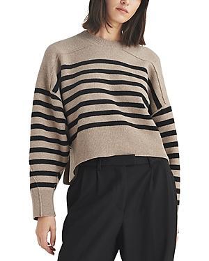rag & bone Bridget Stripe Crewneck Wool Blend Sweater Product Image