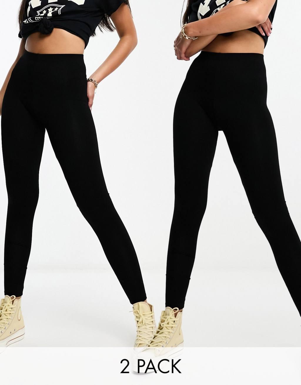 ASOS DESIGN 2-pack leggings product image