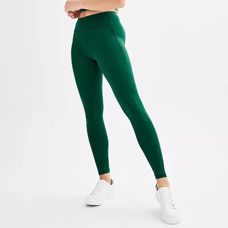 Womens Tek Gear Ultrastretch High-Waisted Side Pocket Full-Length Leggings Product Image