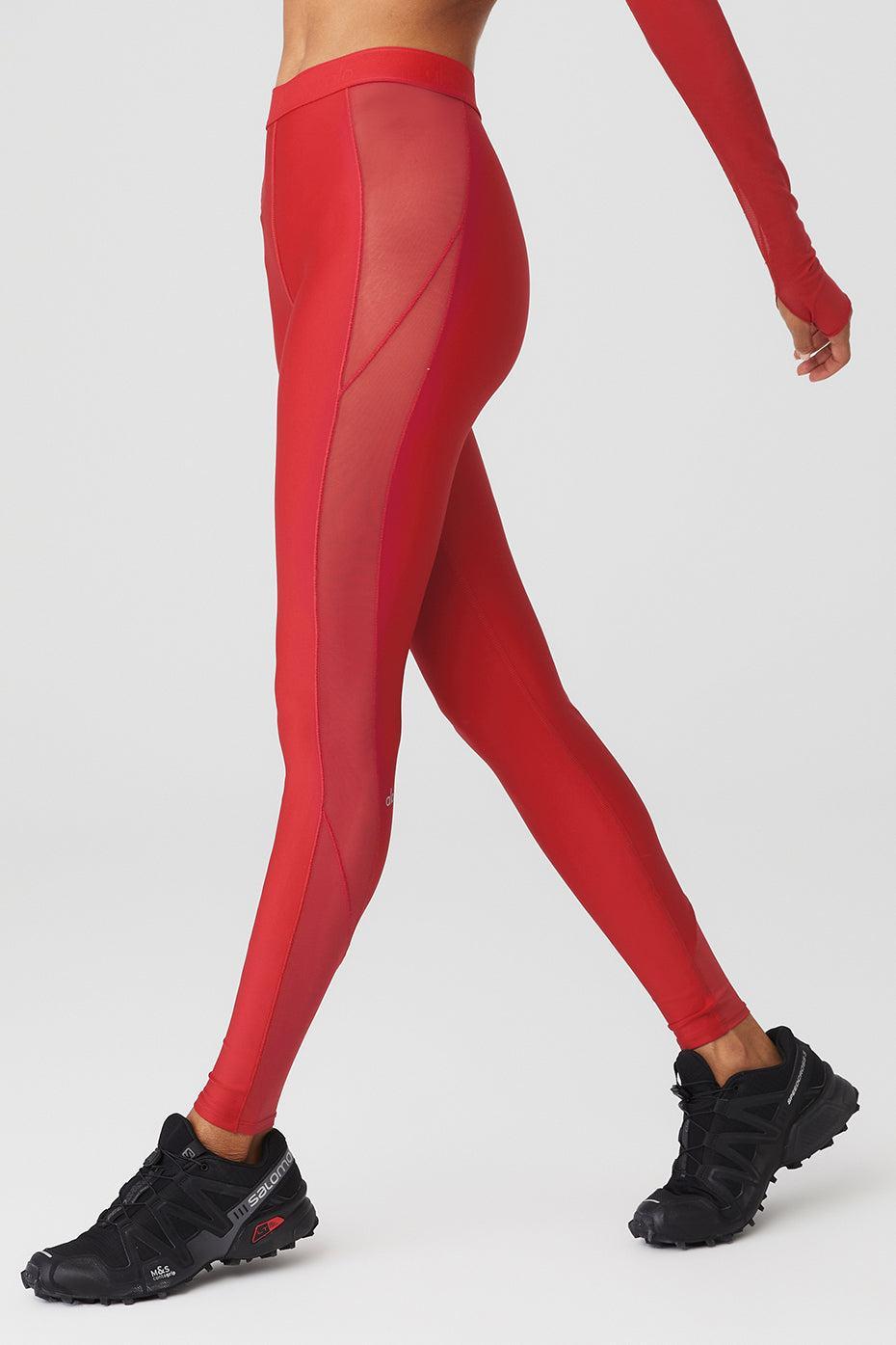 Airlift High-Waist Ballet Dream Legging - Classic Red Product Image