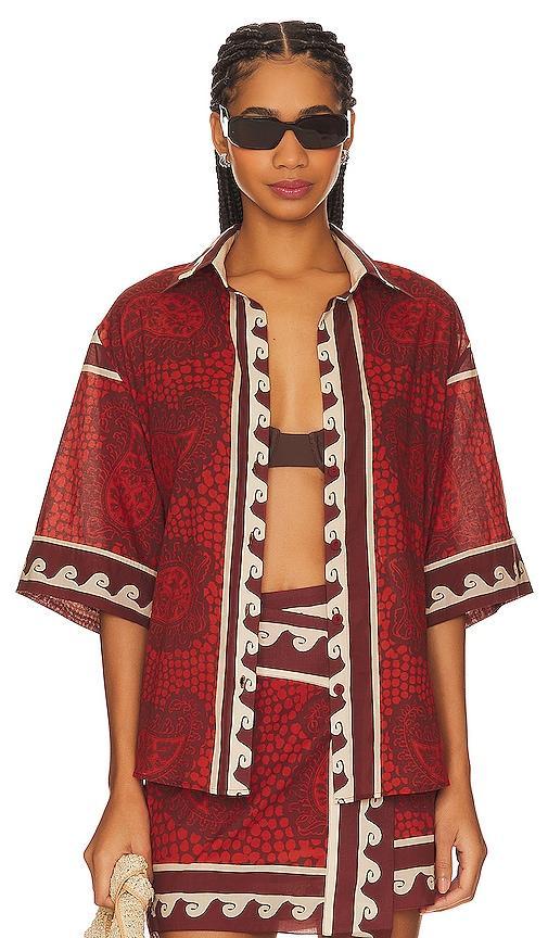 Johanna Ortiz Situation Shirt in Red Product Image