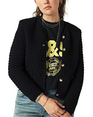 ba & sh Gaspard Crewneck Cardigan Sweater Product Image