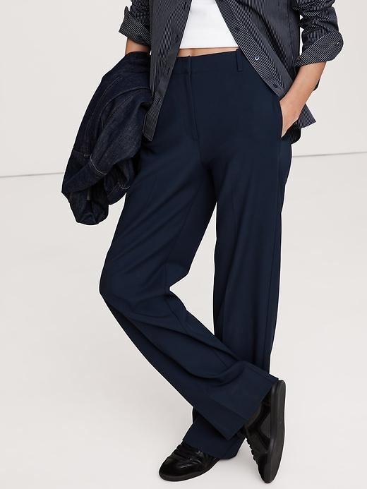 High-Rise Modern Straight Refined Pant Product Image