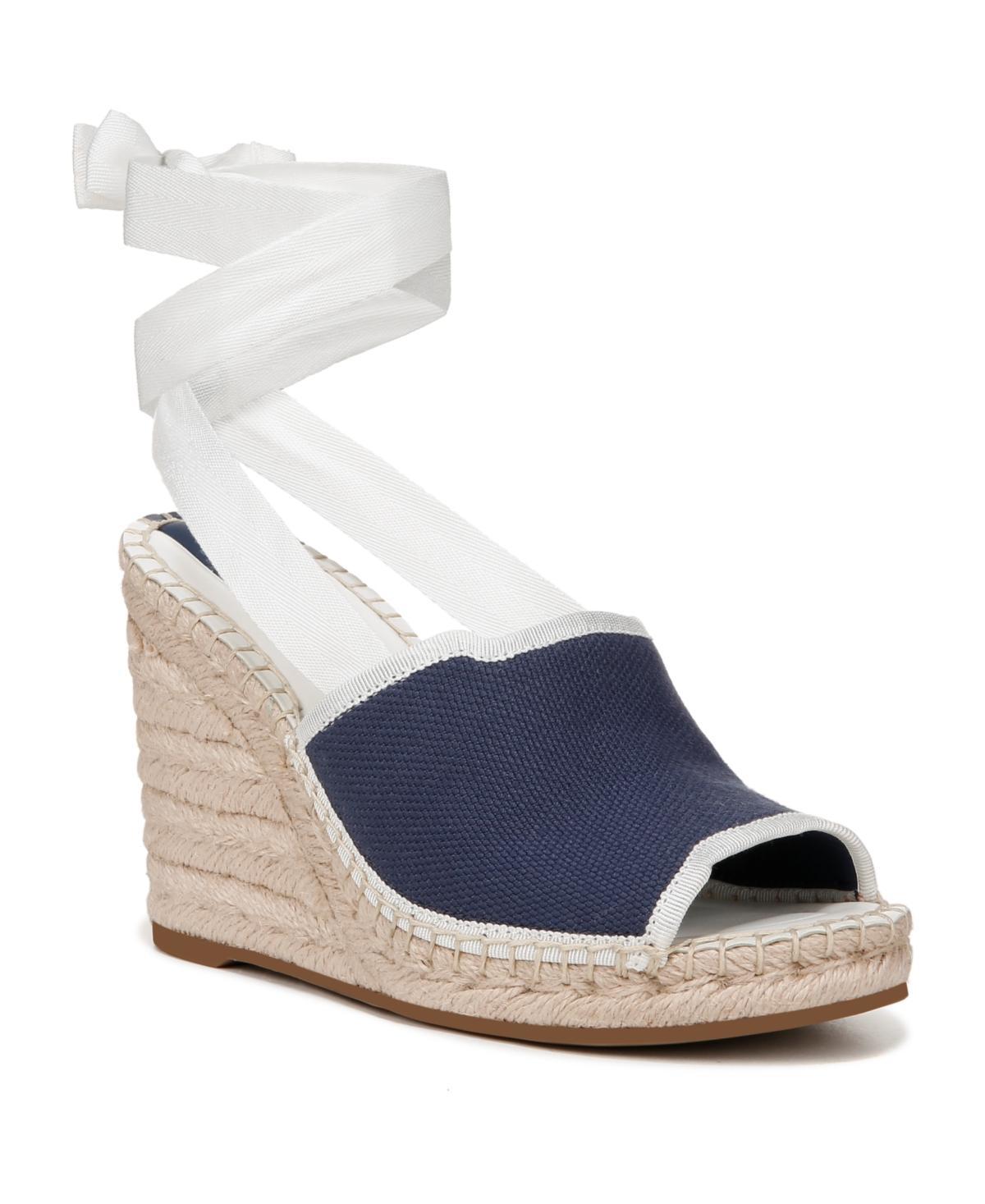 Franco Sarto Womens Sierra Espadrille Wedge Sandals - White Product Image