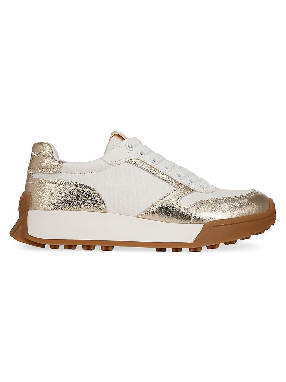 Sam Edelman Layla Sneaker White/Gold Product Image