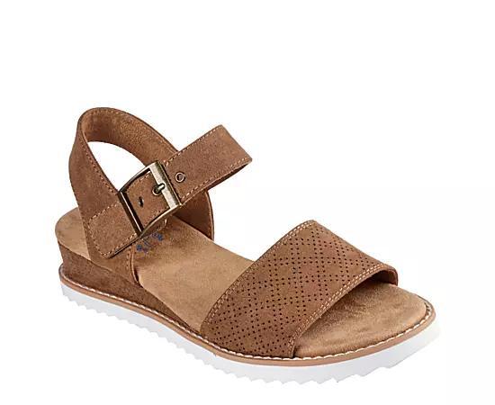 Skechers Womens Serendipitous Low Wedge Sandal Product Image