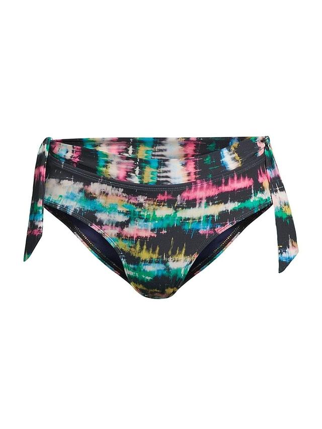 Womens Double-Tie Mid-Rise Bikini Bottom Product Image