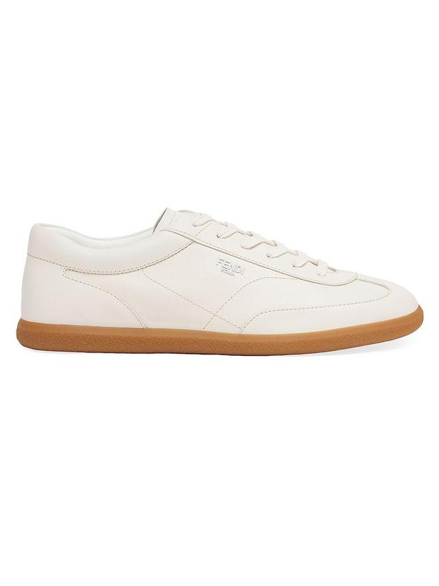 Mens Leather Low-Top Sneakers Product Image