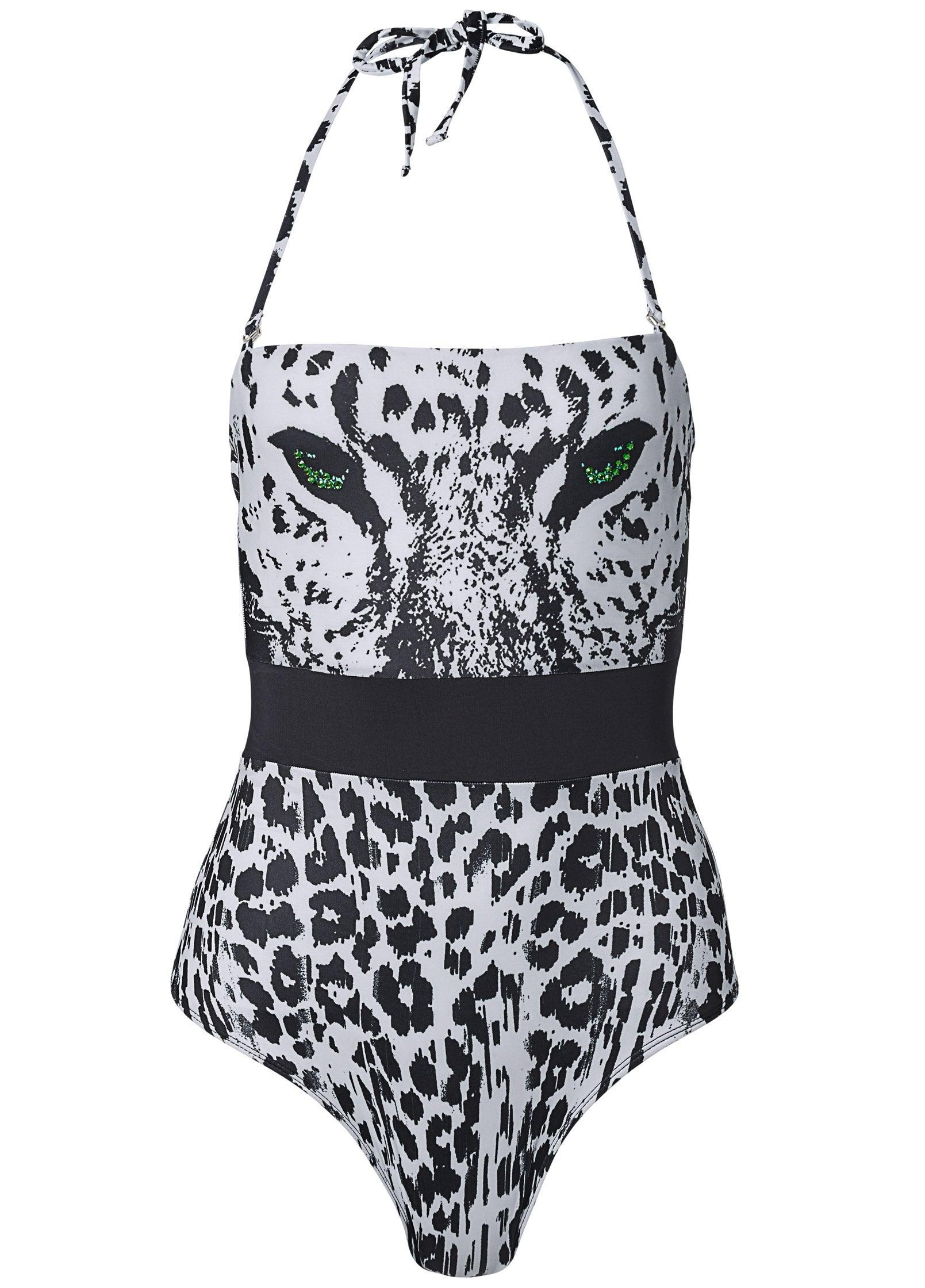 Bandeau One-Piece - Alluring Leopard Product Image