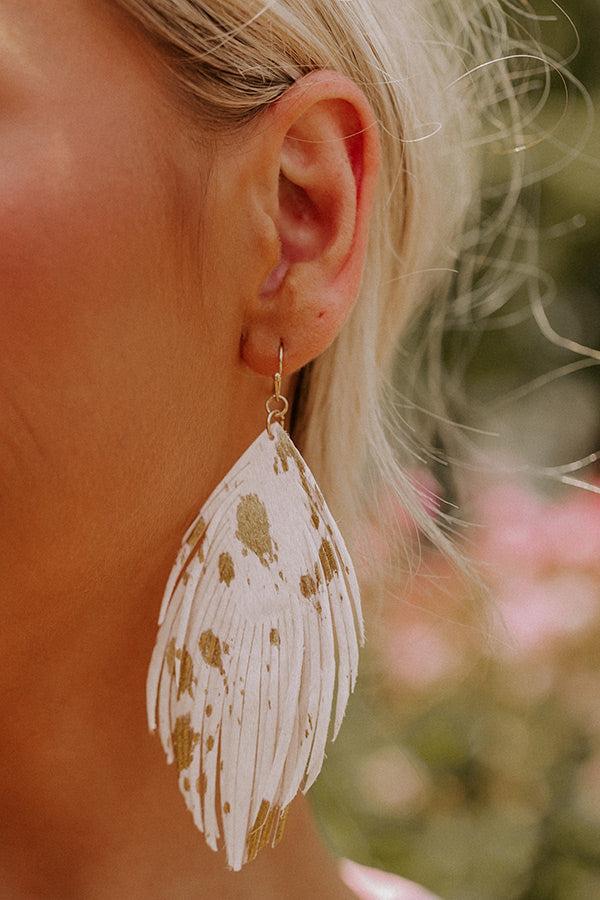 Spiced Latte Earrings In Cream Product Image