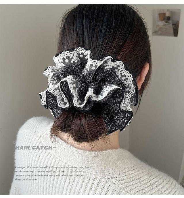 Floral Print Panel Scrunchie Product Image