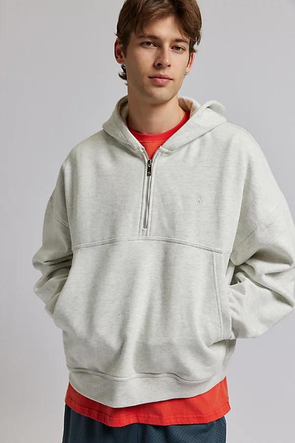 Standard Cloth Javier Half Zip Cropped Hoodie Sweatshirt Mens at Urban Outfitters Product Image