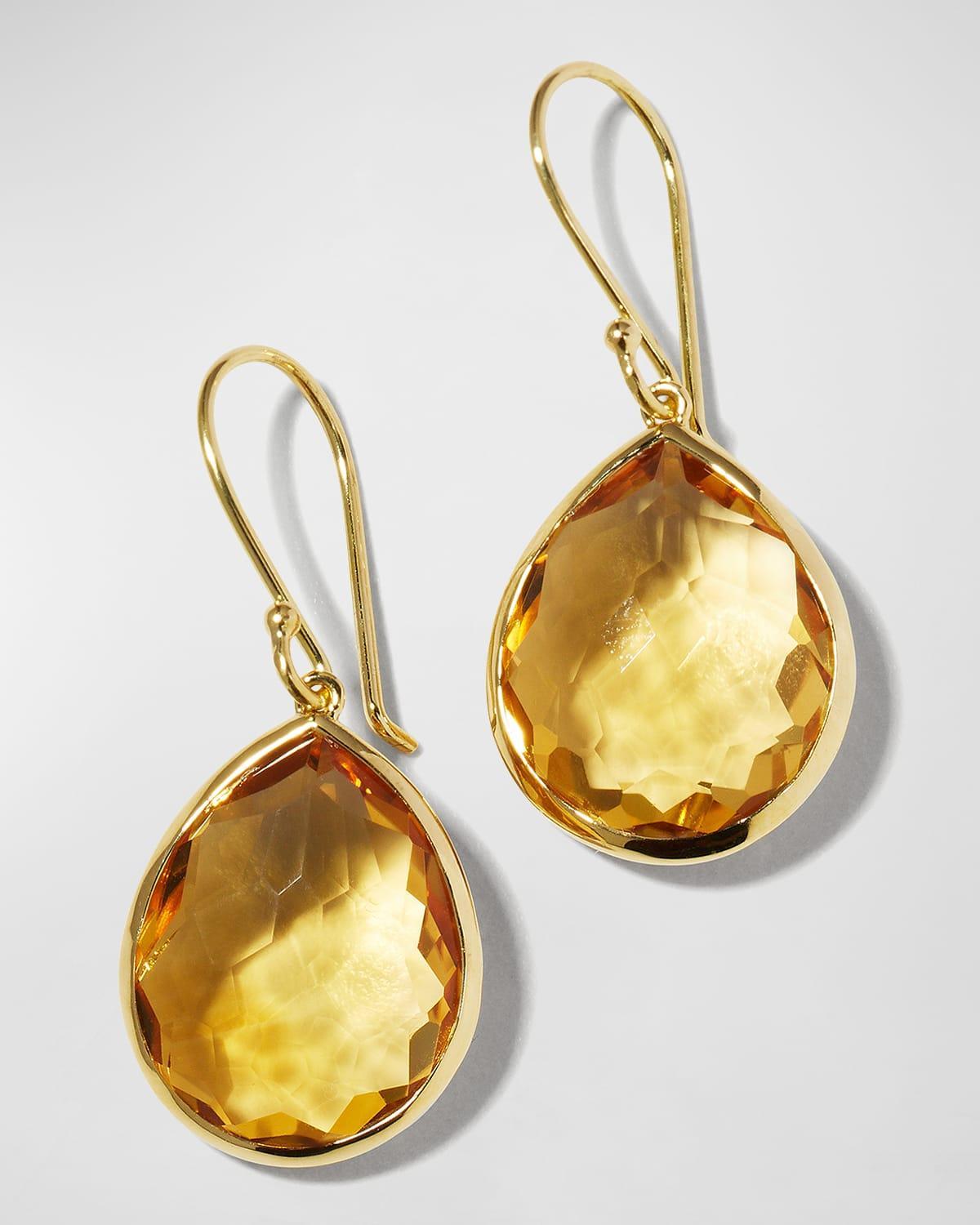 Small Teardrop Earrings in 18K Gold Product Image