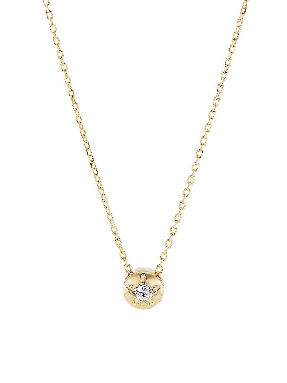 Womens Tarot Limperatrice 18K Gold & Diamond Star Necklace Product Image