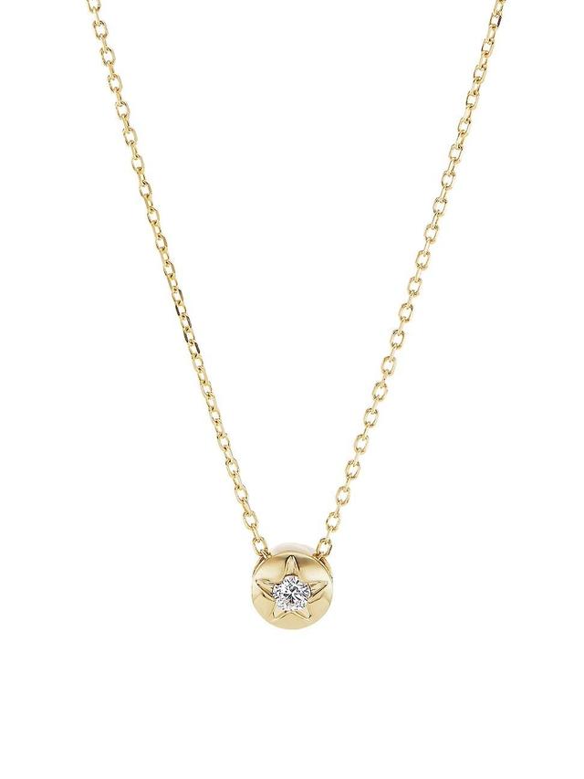 Womens Tarot Limperatrice 18K Gold & Diamond Star Necklace Product Image