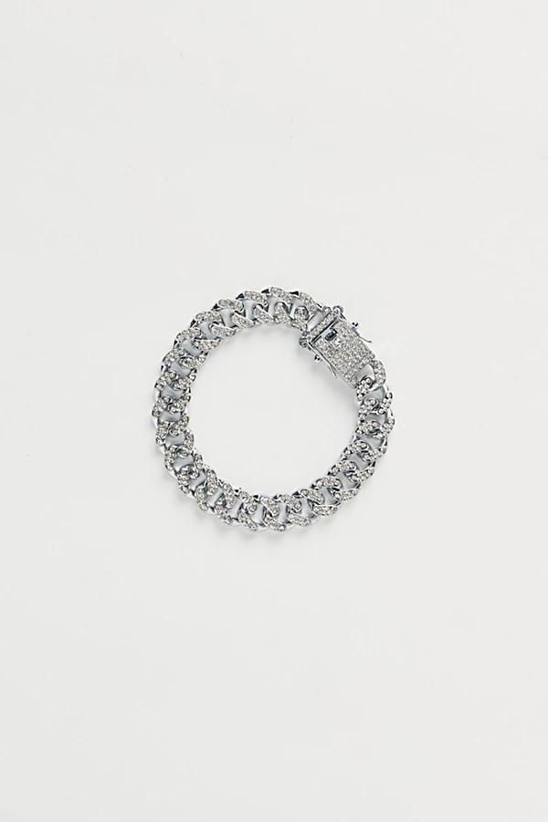 Iced Curb Chain Bracelet Mens at Urban Outfitters Product Image