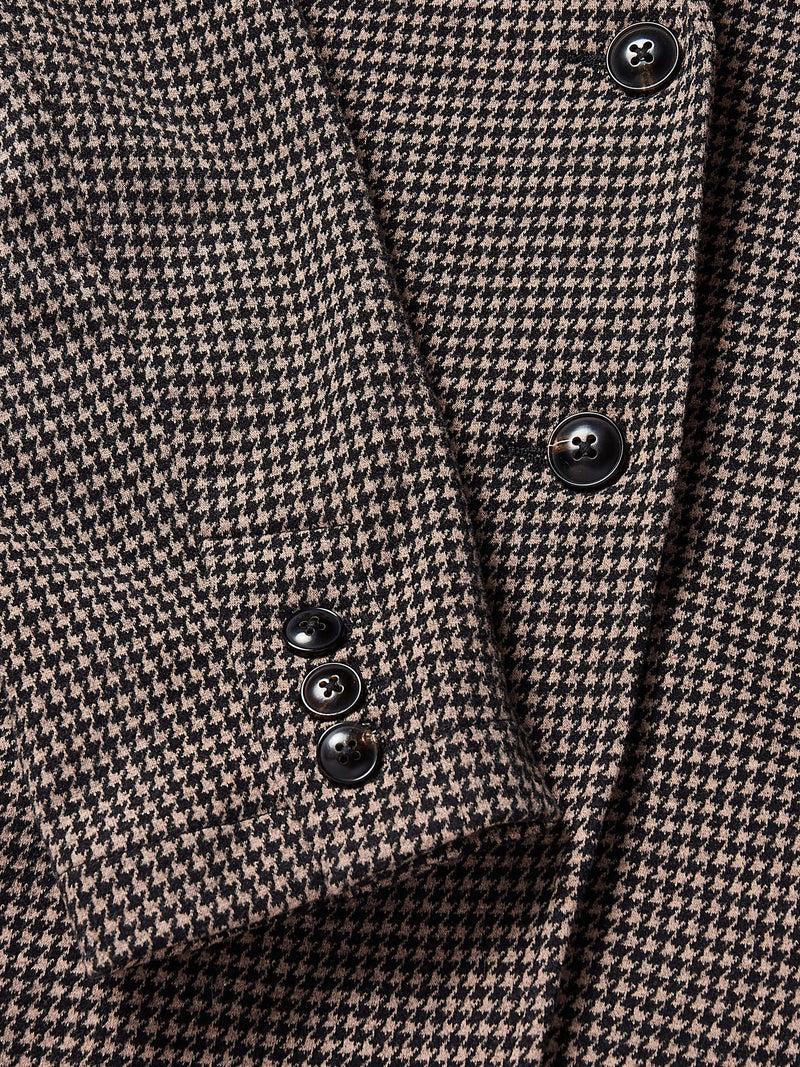 Inlet Knit Tweed Blazer - Mocha Mountain Houndstooth Product Image