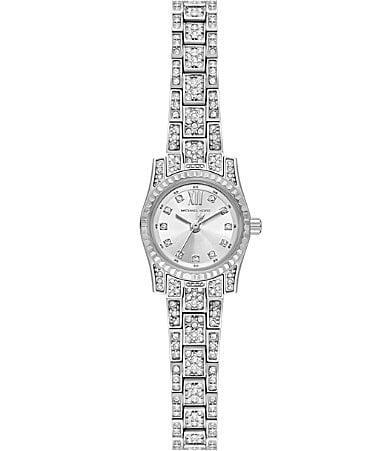 Michael Kors Womens  Lexington Three-Hand Stainless Steel Bracelet Watch Product Image