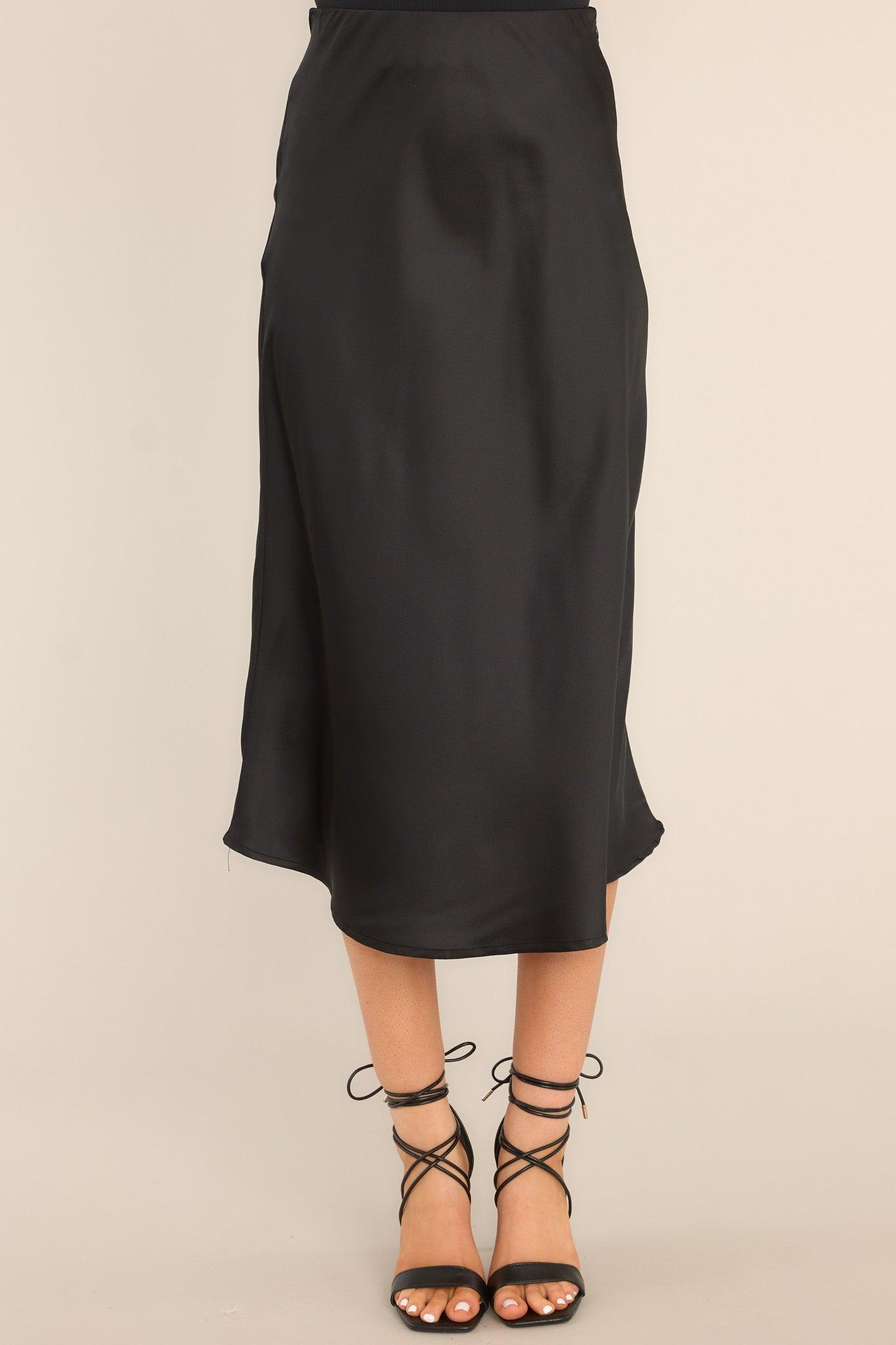 Strings Attached Black Midi Skirt Product Image