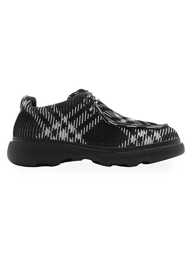 Mens Check Woven Creeper Shoes Product Image