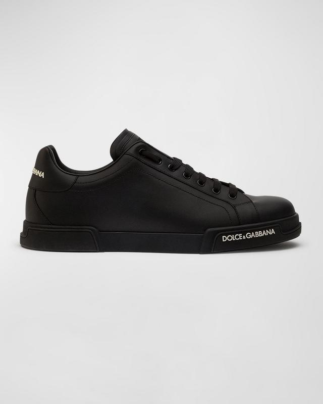 Men's Portofino Calf Leather Low-Top Sneakers Product Image